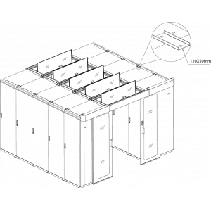 Roof baying bar for “Business” series cabinets